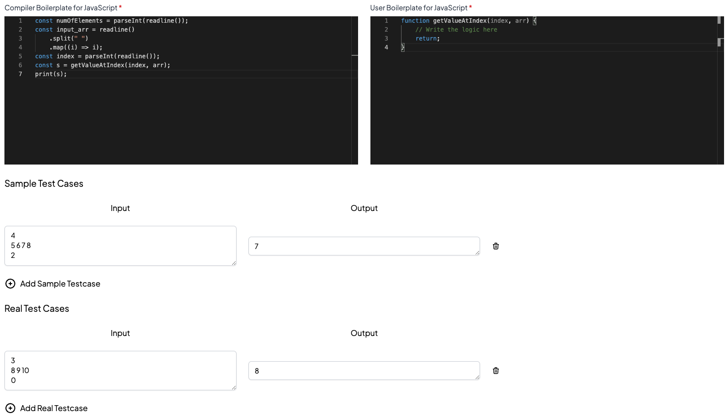 JS Boilerplate for Array Value